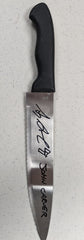 ALEX ARMBRUSTER Signed Steel Chef Knife John Carver Thanksgiving Autograph JSA COA