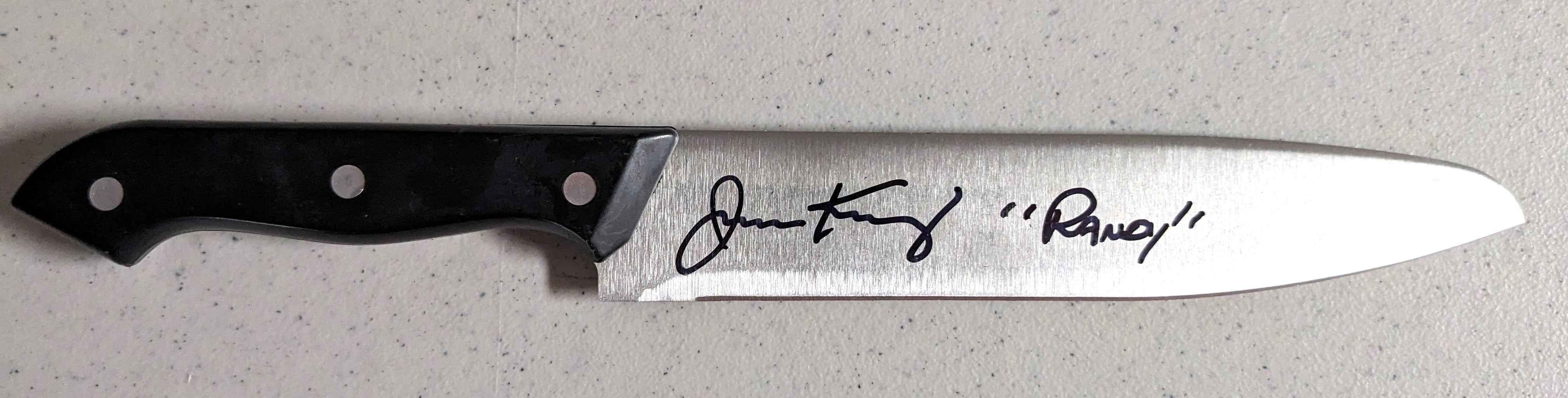 JAMIE KENNEDY Signed Steel KNIFE Wes Craven SCREAM Autograph JSA