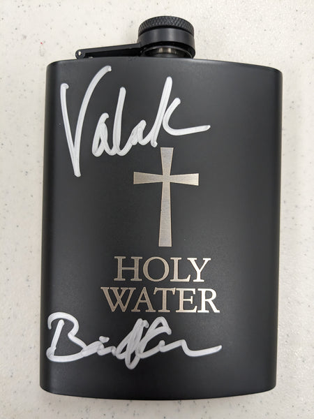 Bonnie AARONS Signed Black Holy Water Flask The Nun Conjuring 2 Valek Autograph BAS JSA COA bs