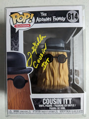 FELIX SILLA Signed COUSIN ITT FUNKO POP Figure ADAMMS FAMILY Autograph BAS JSA COA Y