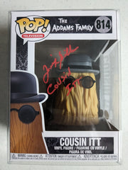 FELIX SILLA Signed COUSIN ITT FUNKO POP Figure ADAMMS FAMILY Autograph BAS JSA COA R