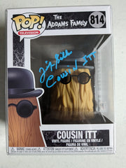 FELIX SILLA Signed COUSIN ITT FUNKO POP Figure ADAMMS FAMILY Autograph BAS JSA COA B