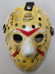 Kitagawa Ryu Yoshida Nakagawa Fukuda 5x signed Godzilla Jason Hockey Mask  JSA BAS COA 21