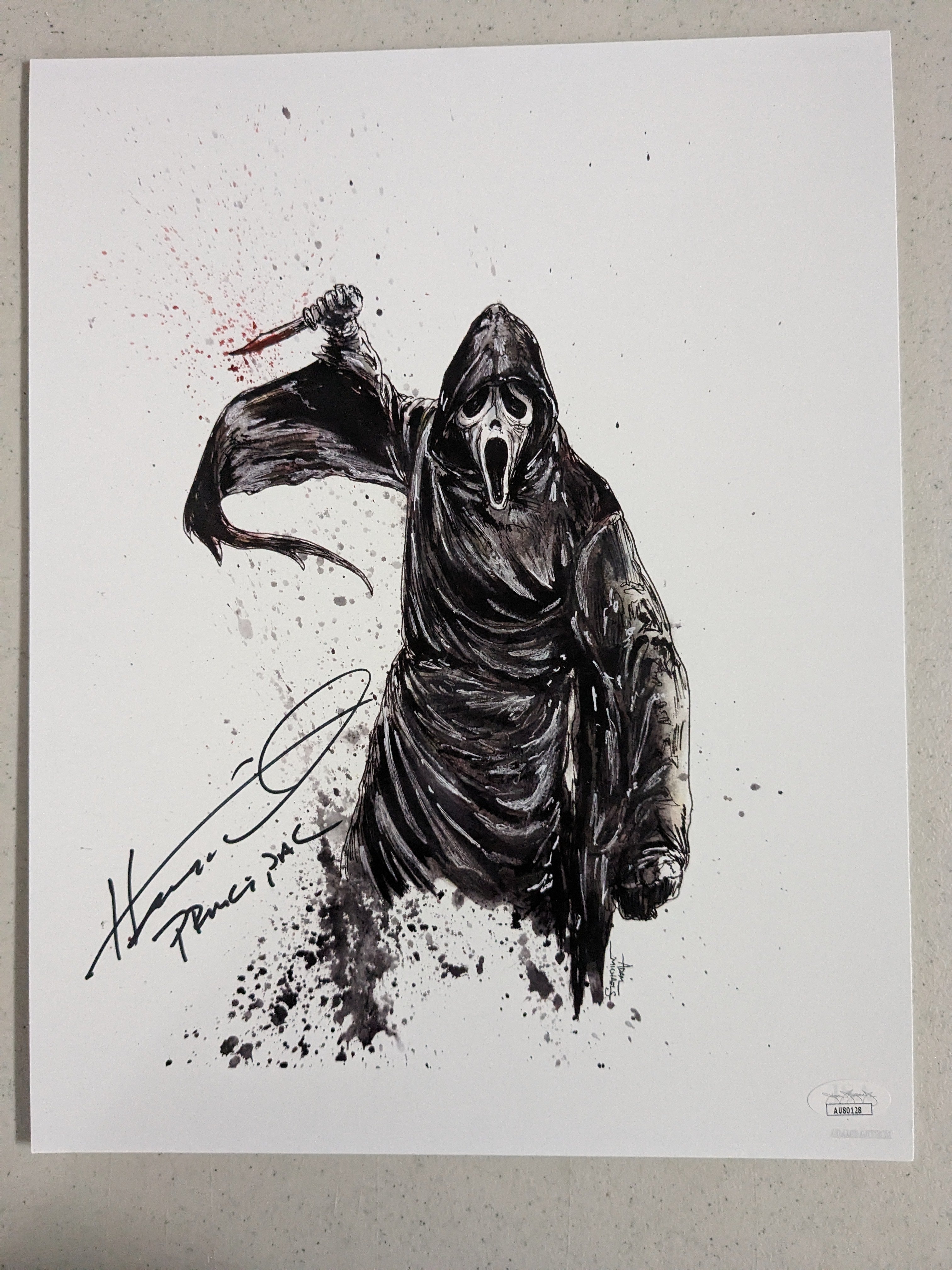 HENRY WINKLER Scream signed 11x14 Poster Ghostface Mr Himbry JSA