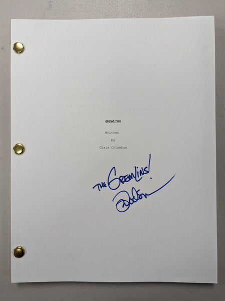 MARK DODSON Signed GREMLINS Full Movie SCRIPT Autograph JSA COA - HorrorAutographs.com