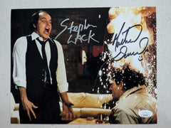 MICHAEL IRONSIDE STEPHEN LACK 2x Signed 8x10 Photo Scanners  JSA - No Card