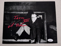 MIKE De Luna Signed 8x10 Photo JASON VOORHEES Friday the 13th Part 3 JSA  A