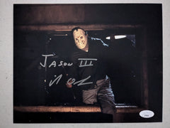 MIKE De Luna Signed 8x10 Photo JASON VOORHEES Friday the 13th Part 3 JSA C
