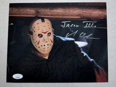 MIKE De Luna Signed 8x10 Photo JASON VOORHEES Friday the 13th Part 3 JSA D