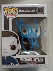 DANIELLE HARRIS Signed Michael Myers #03 FUNKO POP Figure Autograph HALLOWEEN 4 & 5 JSA blue
