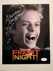 Stephen Geoffreys Signed 8x10 Photo Fright Night Autographed Evil Ed JSA COA Sv