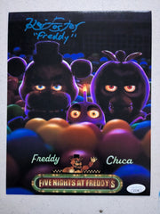 Kevin FOSTER Signed 8x10 Photo FREDDY Five Nights at Freddy's JSA COA Db
