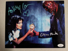 ASHLEY LAURENCE OLIVER SMITH 2x Signed 8x10 PHOTO Hellraiser Autograph JSA COA