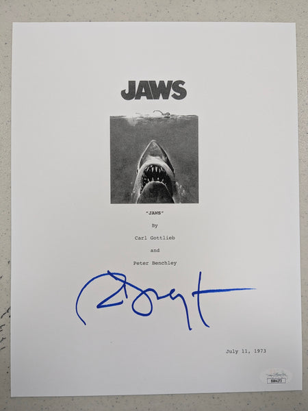 RICHARD DREYFUSS Signed JAWS Movie SCRIPT COVER Matt Hooper JSA ...