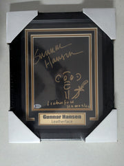 GUNNAR HANSEN Signed ~ 8x10 Drawing FRAMED Leatherface Texas Chainsaw Massacre Autograph BAS COA A