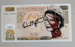 David NAUGHTON Signed Custom ART POUND NOTE American Werewolf in London JSA COA