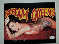 DANIELLE HARRIS Signed 8x10 Photo Halloween Autograph Scream Queen JSA COA T