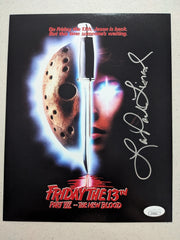 Lar Park Lincoln Signed 8X10 Photo FRIDAY THE 13TH Autograph JSA COA 602