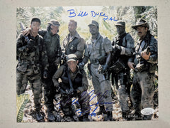 BILL DUKE RICHARD CHAVES 2x Signed Predator 8x10 Photo  Autograph JSA COA E
