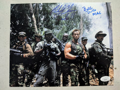 BILL DUKE RICHARD CHAVES 2x Signed Predator 8x10 Photo  Autograph JSA COA F