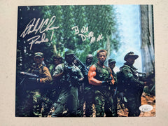 BILL DUKE RICHARD CHAVES 2x Signed Predator 8x10 Photo  Autograph JSA COA G