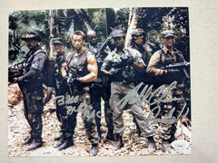 BILL DUKE RICHARD CHAVES 2x Signed Predator 8x10 Photo  Autograph JSA COA H