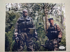 BILL DUKE RICHARD CHAVES 2x Signed Predator 8x10 Photo  Autograph JSA COA I