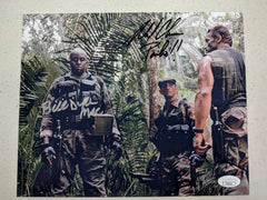 BILL DUKE RICHARD CHAVES 2x Signed Predator 8x10 Photo  Autograph JSA COA K