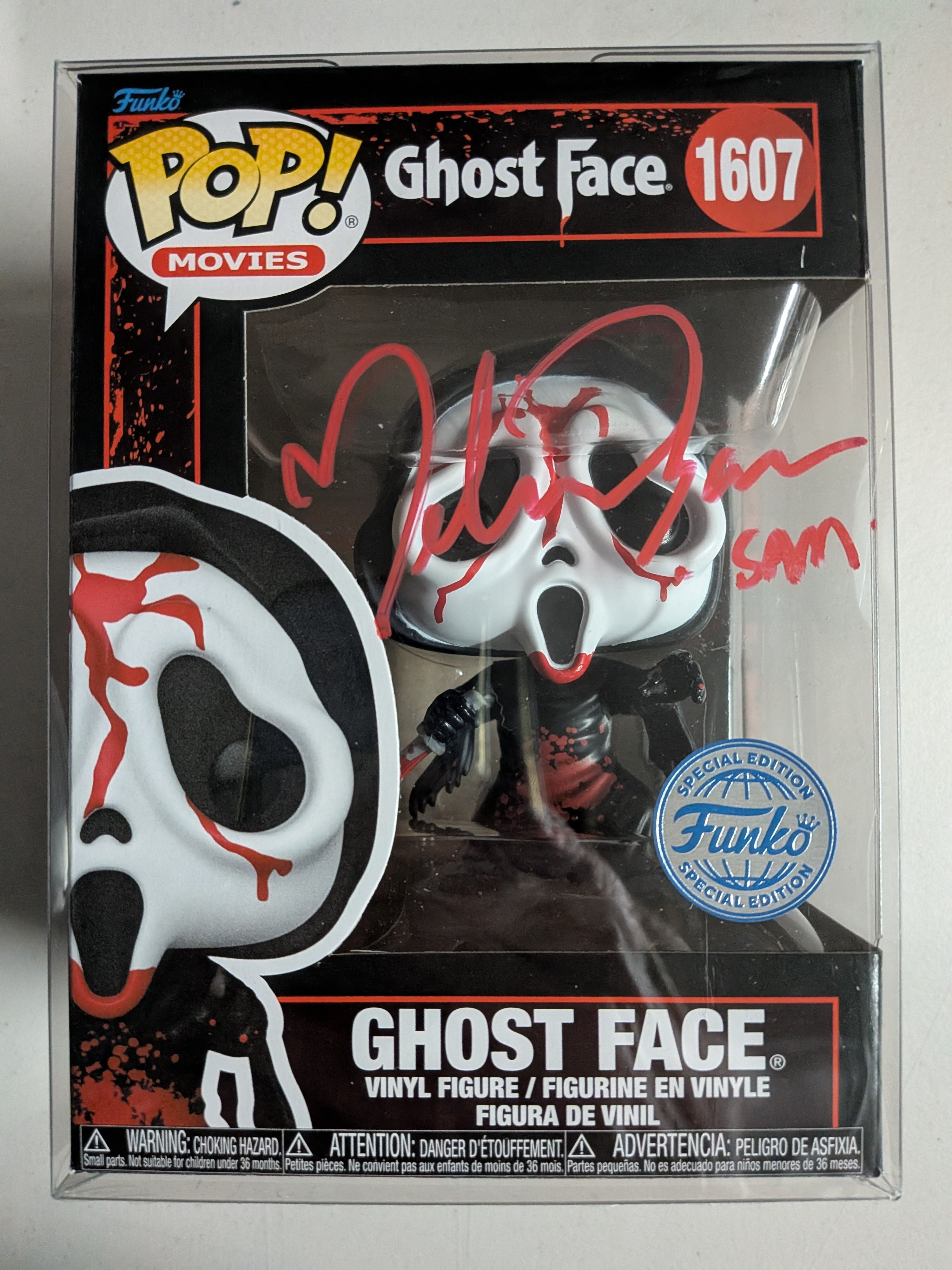 Funko Pop! ブランディ・チャスティン フィギュア サイン入り MELISSA BARRERA Signed Ghostface FUNKO POP Scream Bloody JSA COA