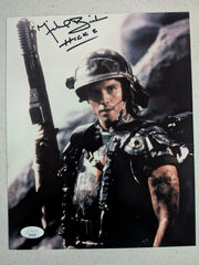MICHAEL BIEHN Signed ALIENS 8x10 Photo Autograph HICKS  JSA COA G