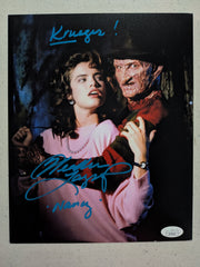 HEATHER LANGENKAMP Signed Nightmare on Elm Street 8x10 Photo Nancy Autograph JSA COA E
