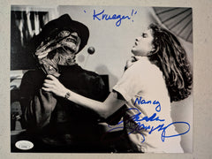 HEATHER LANGENKAMP Signed Nightmare on Elm Street 8x10 Photo Nancy Autograph JSA COA g
