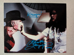 HEATHER LANGENKAMP Signed Nightmare on Elm Street 8x10 Photo Nancy Autograph JSA COA k