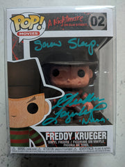 HEATHER LANGENKAMP Signed Nightmare on Elm Street Freddy Krueger FUNKO POP Inscription Nancy Autograph BAS JSA COA B