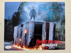 CJ GRAHAM Signed JASON VOORHEES 8X10 Photo Autograph FRIDAY the 13th PART 6 JSA Jb