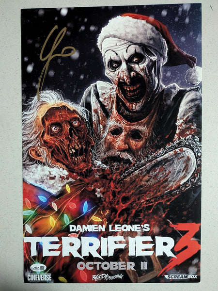 CHRIS JERICHO TERRIFIER  Signed 11x17 Photo Poster Autograph JSA COA - HorrorAutographs.com