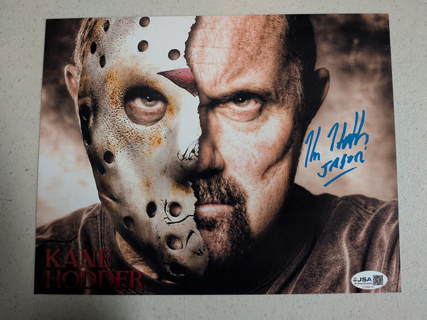 KANE HODDER Signed 8x10 Photo JASON VOORHEES Friday the 13th Part 7,8,9,X Autograph JSA COA F