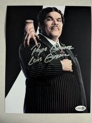 LUIS GUZMAN Signed 8x10 Photo Papa Gomez Wednesday Inscription Addams Family JSA