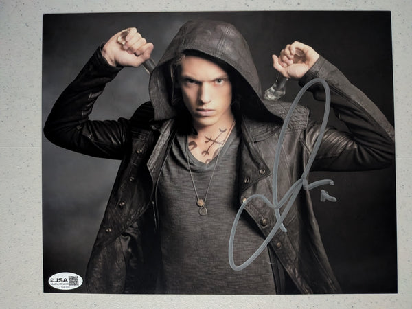 JAMIE CAMPBELL BOWER Signed 8x10 Photo Jace The Mortal Instruments JSA COA