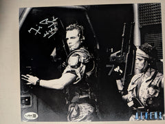 MICHAEL BIEHN Signed ALIENS 8x10 Photo Autograph HICKS scription JSA COA Fw