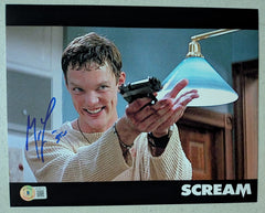 MATTHEW LILLARD Signed 8x10 Photo Scream Stu Ghostface BAS QR B