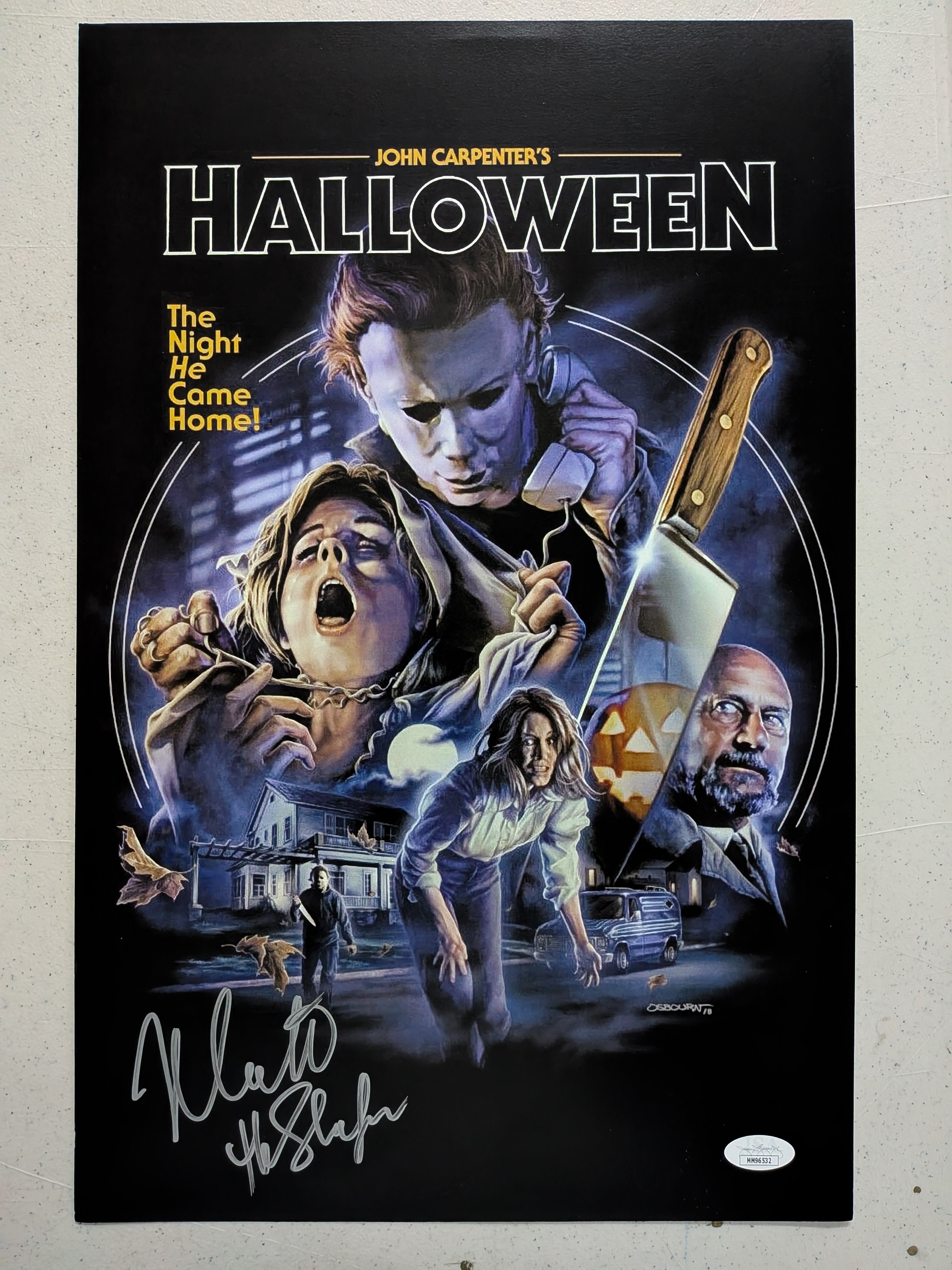 NICK CASTLE Signed 11x17 Halloween Poster Michael Myers Autograph