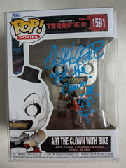 DAVID HOWARD THORNTON Signed FUNKO POP Figure Art the Clown TERRIFIER JSA COA