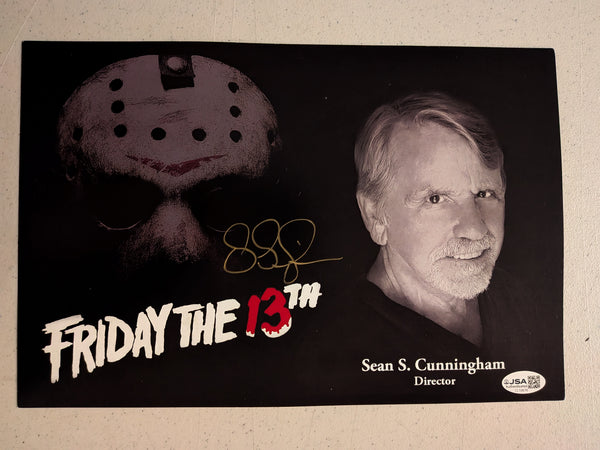 SEAN S CUNNINGHAM Signed 10x13 PHOTO Jason Friday the 13th Auto JSA COA - HorrorAutographs.com