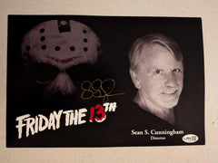 SEAN S CUNNINGHAM Signed 10x13 PHOTO Jason Friday the 13th Auto JSA COA