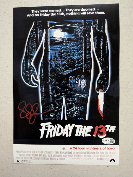 SEAN S CUNNINGHAM Signed 8x12 PHOTO Jason Friday the 13th Auto JSA COA - HorrorAutographs.com