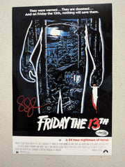 SEAN S CUNNINGHAM Signed 8x12 PHOTO Jason Friday the 13th Auto JSA COA