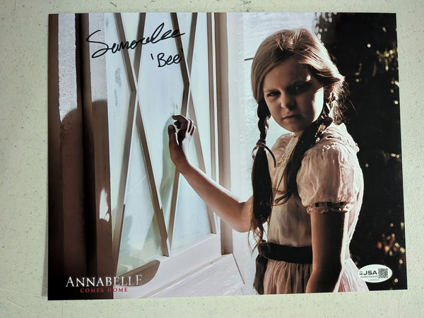 SAMARA LEE Signed 8x10 Photo Bee Annabelle Autograph JSA COA A