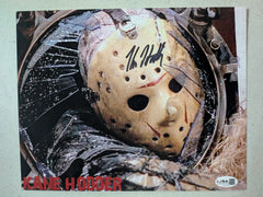 KANE HODDER Signed 8x10 Photo JASON VOORHEES Friday the 13th Part 7,8,9,X Autograph BAS QR JSA  F