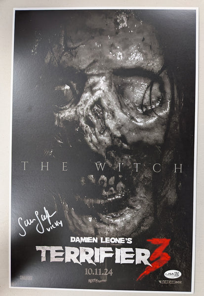Samantha SCAFFIDI TERRIFIER 3 Signed 11x17 Photo Poster JSA COA - HorrorAutographs.com